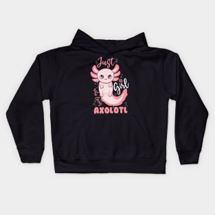 Just A Girl Who Loves Axolotl Kids Hoodie